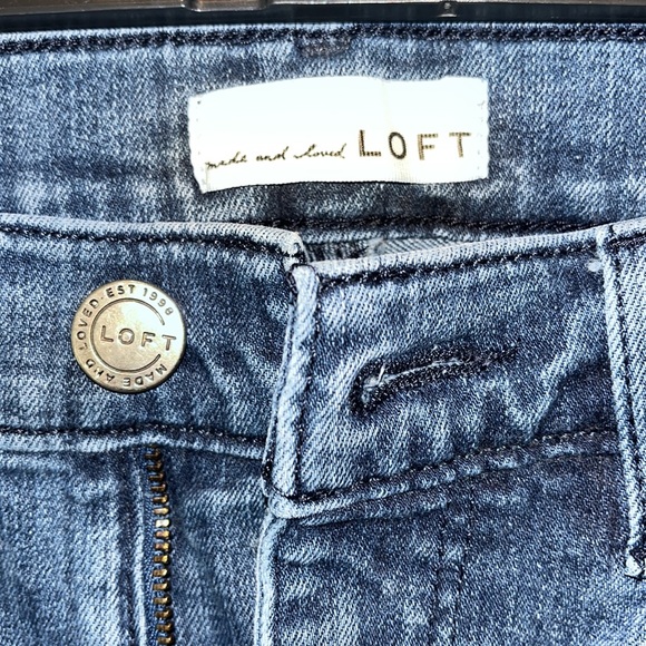 Loft Modern Skinny Jeans with Button Ankle - Picture 2 of 5
